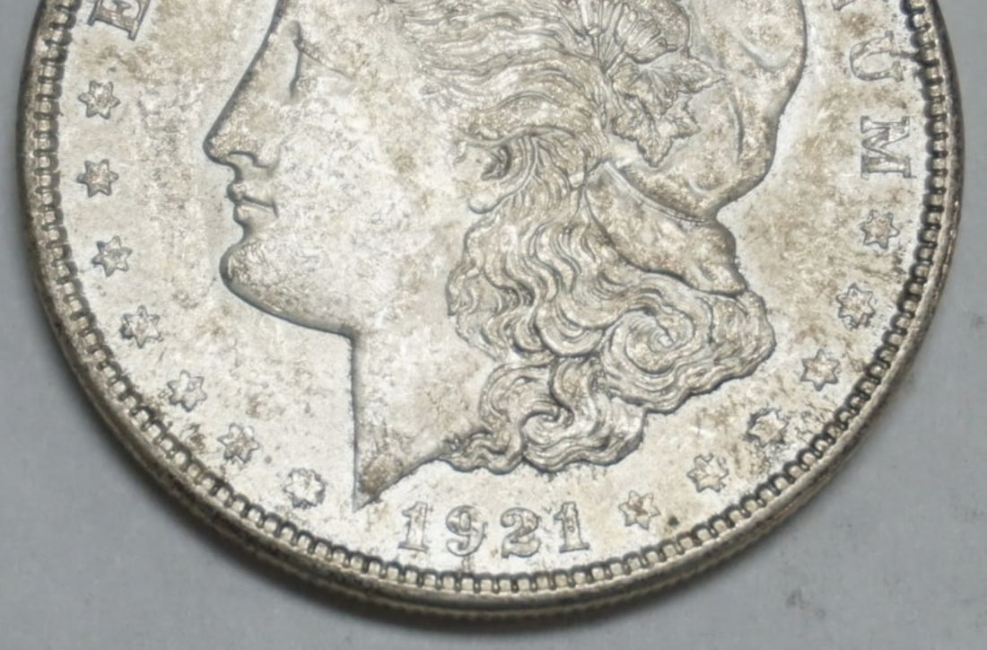 1921 MORGAN SILVER DOLLAR - 2