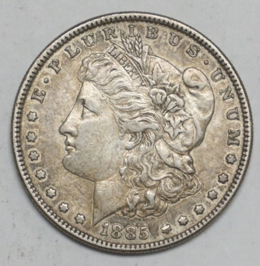 1885 MORGAN SILVER DOLLAR: 1885 MORGAN SILVER DOLLAR