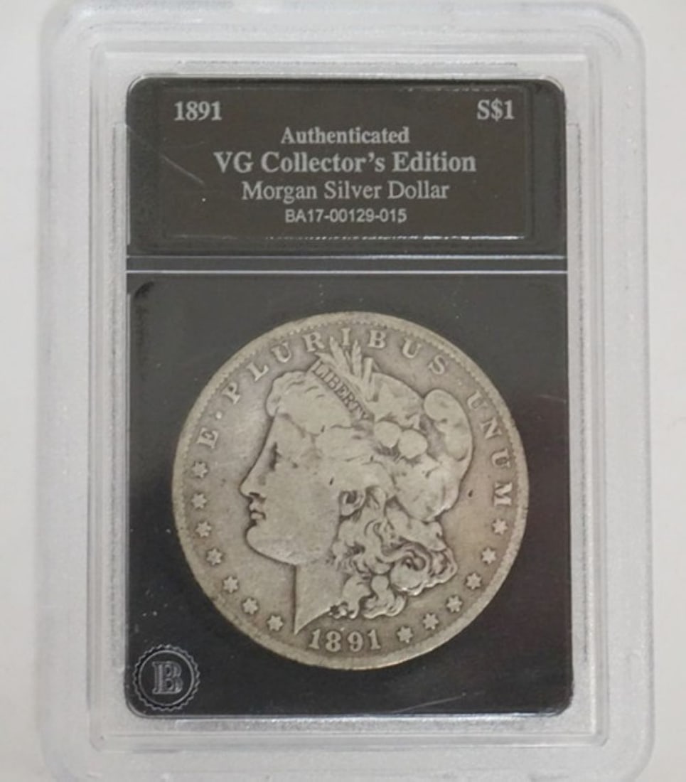 1891 MORGAN SILVER DOLLAR: 1891 MORGAN SILVER DOLLAR