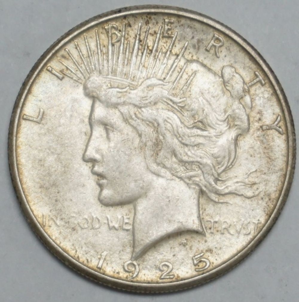 1925 PEACE SILVER DOLLAR S MINT MARK: 1925 PEACE SILVER DOLLAR S MINT MARK