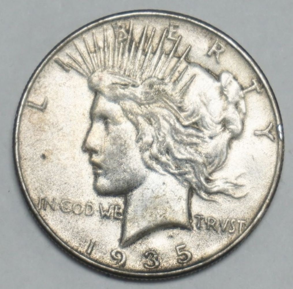 1935 PEACE SILVER DOLLAR (1 of 2)