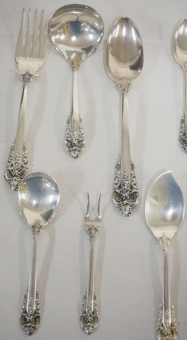 WALLACE GRANDE BAROQUE STERLING FLATWARE SET - 4