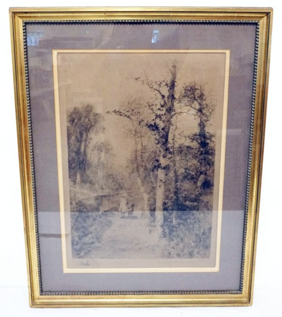 ANTIQUE ENGRAVING *PATH ALONG THE BRANDYWINE* (1 of 4)