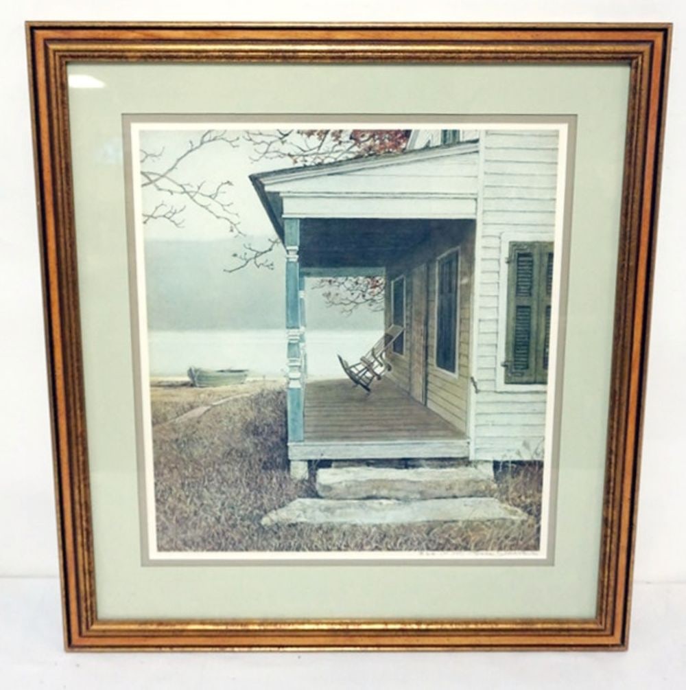 ERIC SLOANE FRAMED & MATTED SIGNED PRINT (1 of 3)