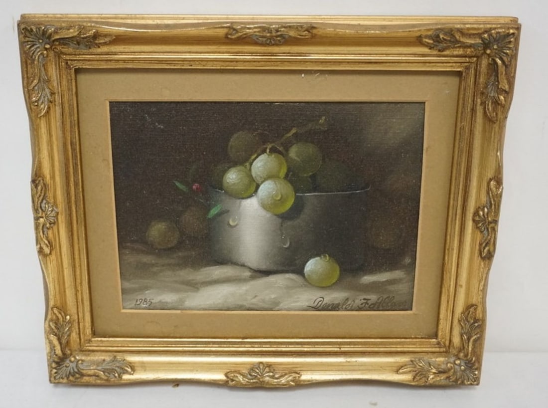 OIL DONALD F ALLAN PAINTING ON BOARD (1 of 3)