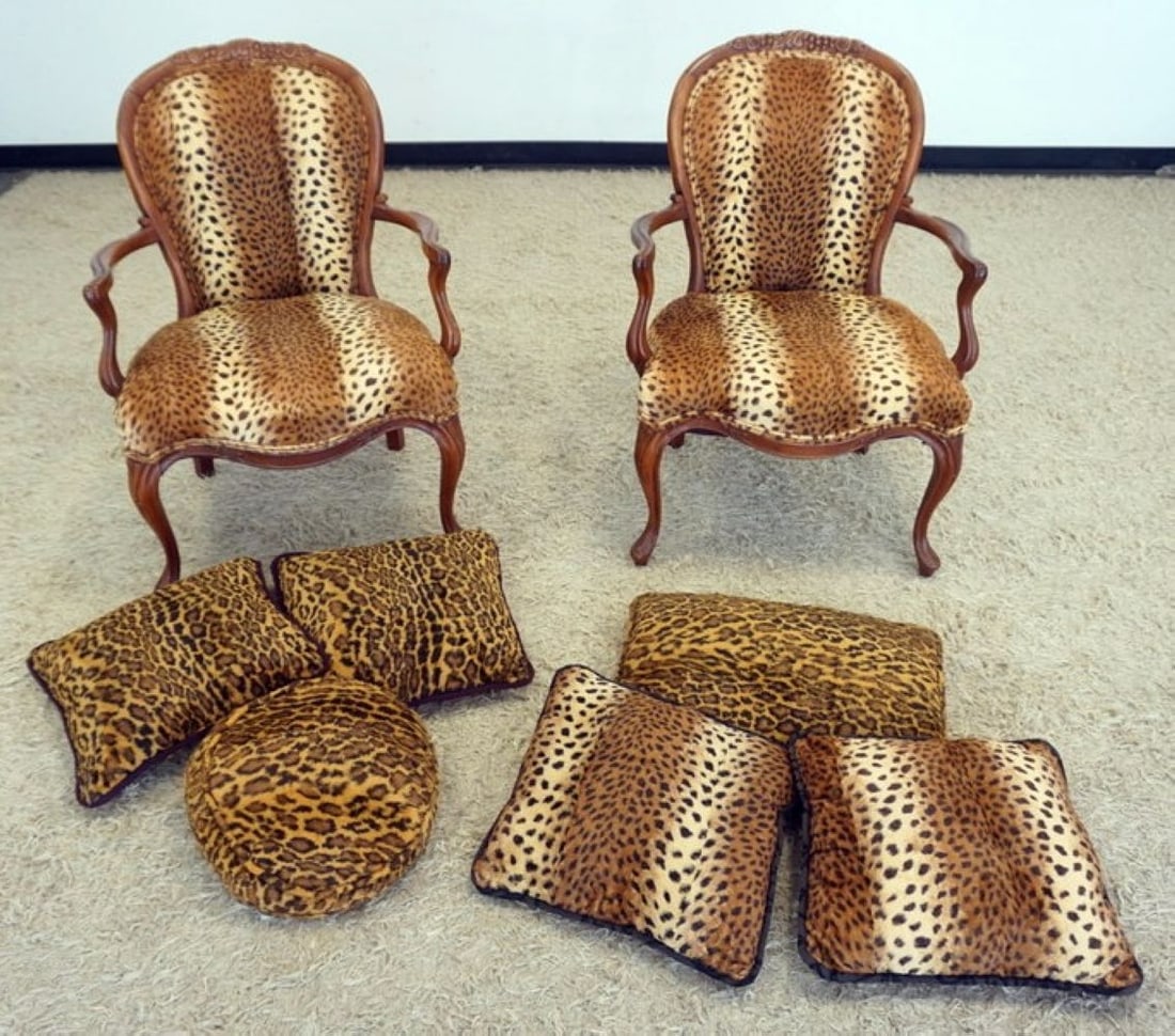 PR LEOPARD PRINT ARM CHAIRS (1 of 6)