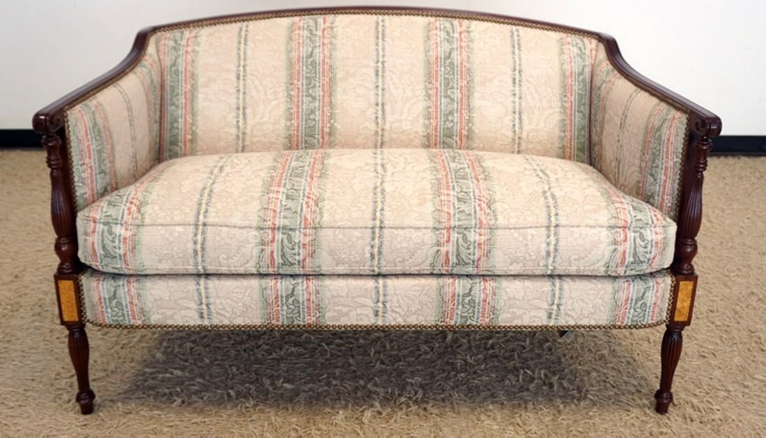 HICKORY CHIAR FEDERAL STYLE LOVE SEAT (1 of 5)