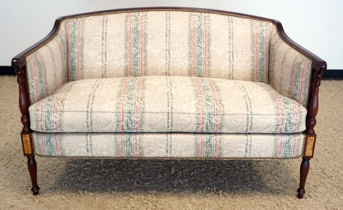 HICKORY CHIAR FEDERAL STYLE LOVE SEAT (1 of 5)