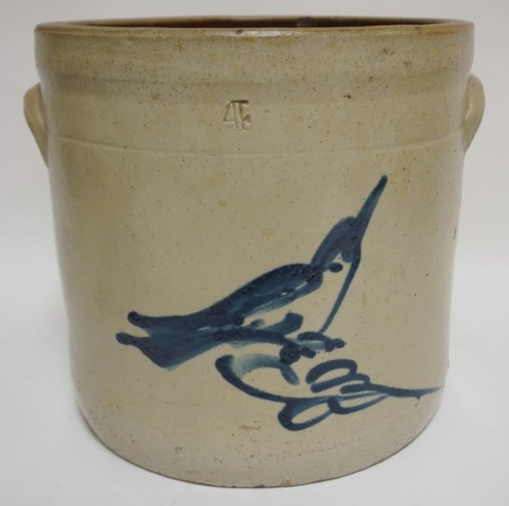 BLUE DECORATED STONEWARE (1 of 6)