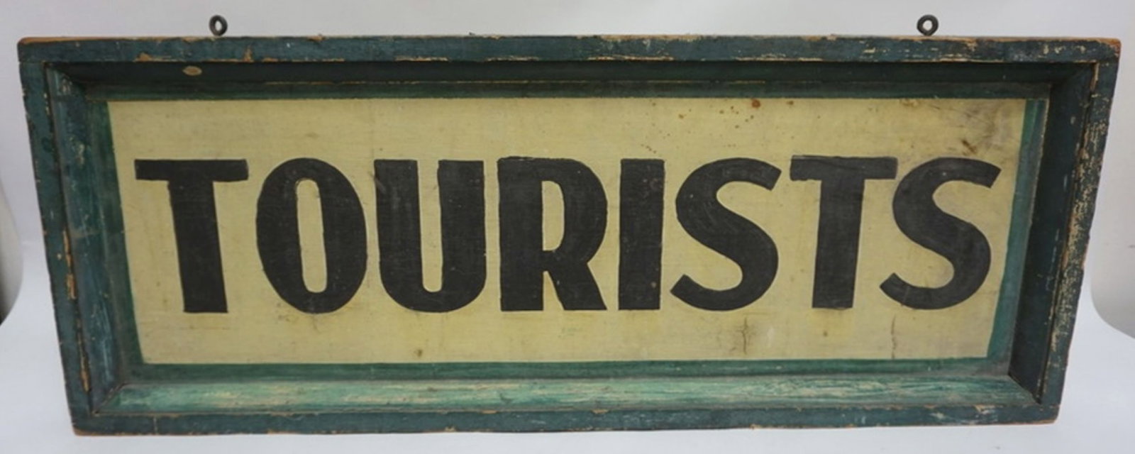 ANTIQUE HAND PAINTED WOOD SIGN (1 of 3)