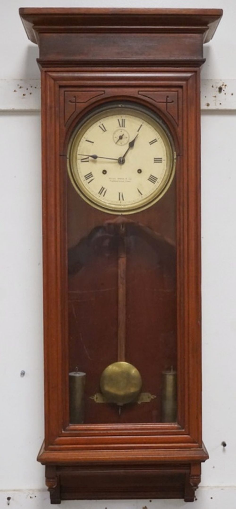 RARE WELCH SPRING & CO FORRESTIVILLE CT REGUATOR CLOCK (1 of 5)