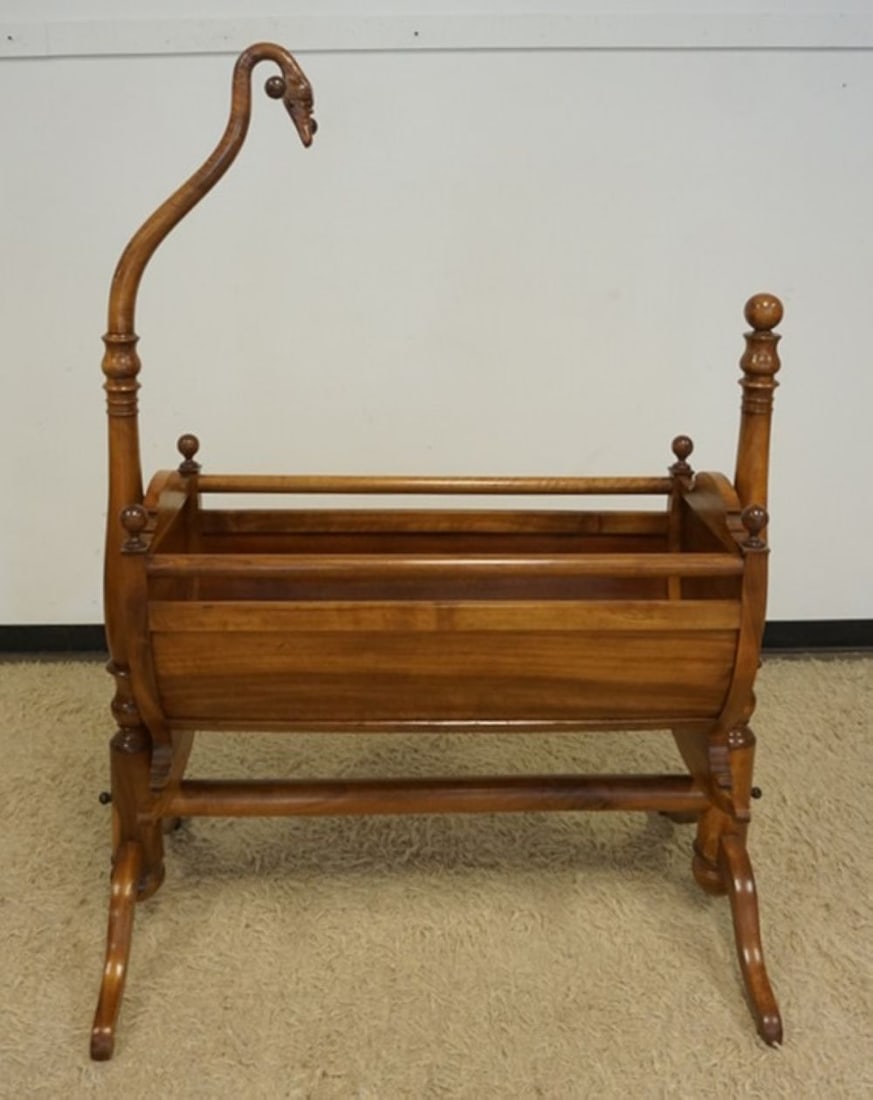 ANTIQUE BIEDERMEIER CRADLE (1 of 4)