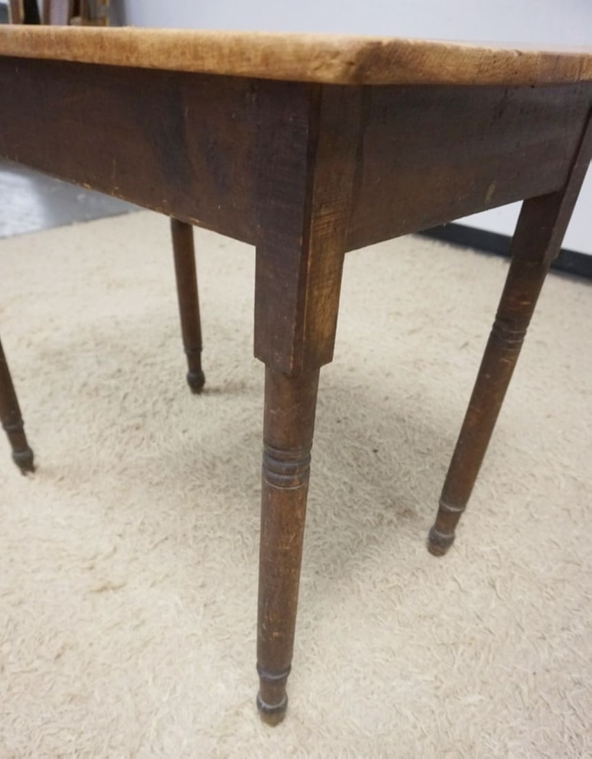 PRIMITIVE PINE KITCHEN WORK TABLE - 4