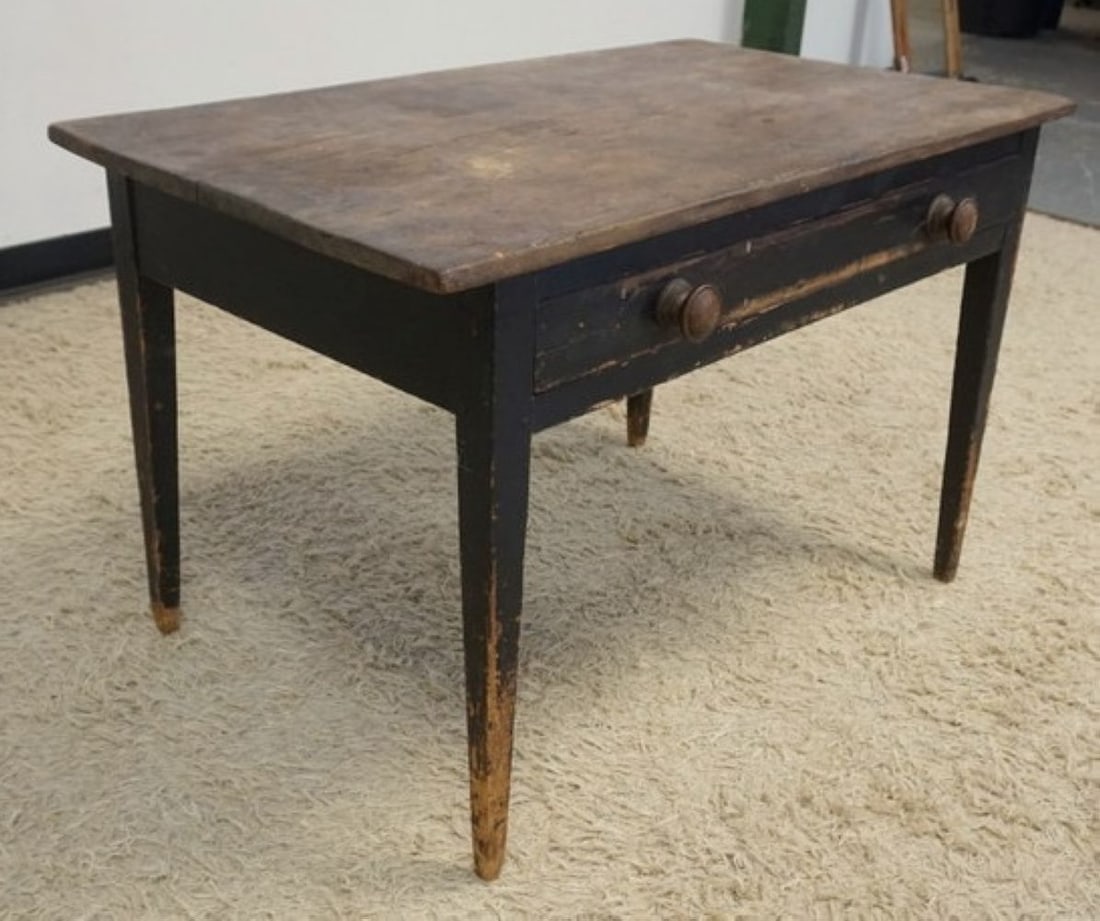 PRIMITIVE PINE WORK TABLE - 4