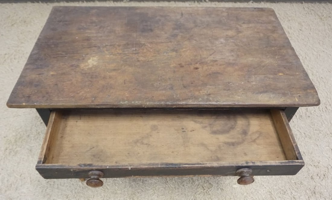 PRIMITIVE PINE WORK TABLE - 6