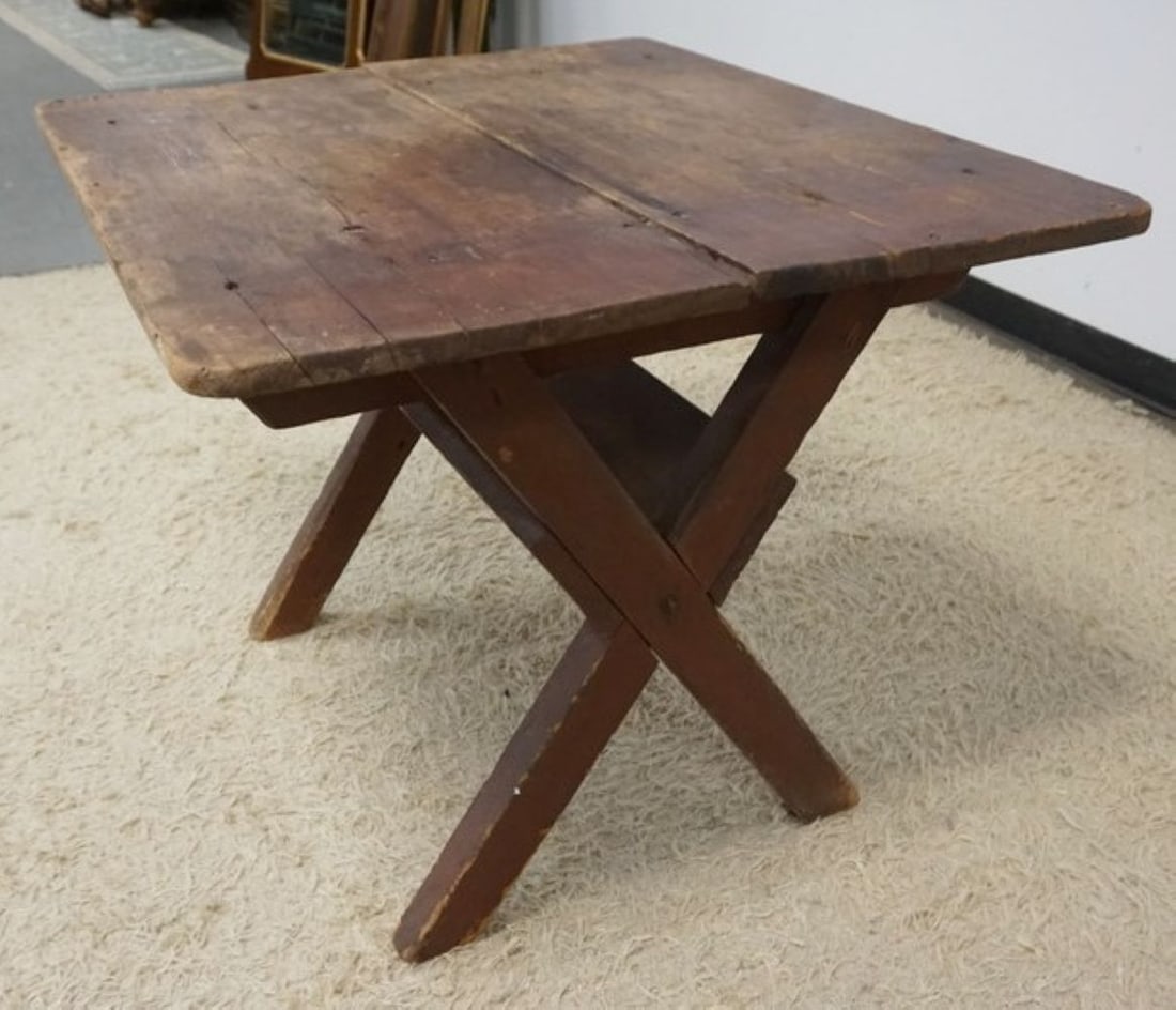 PRIMITIVE PINE TABLE - 2