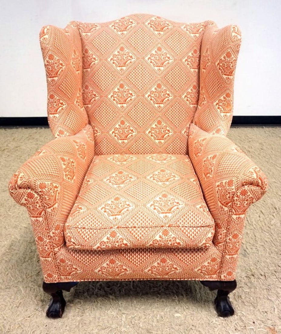 UPHOLSTERED WING CHAIR (1 of 6)