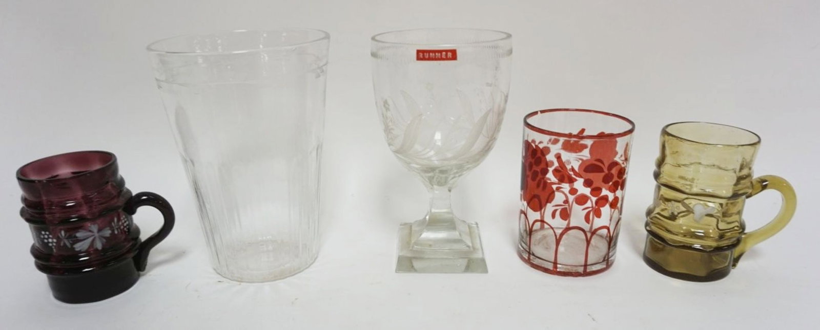 GROUP OF ASSORTED BLOWN GLASS (1 of 5)