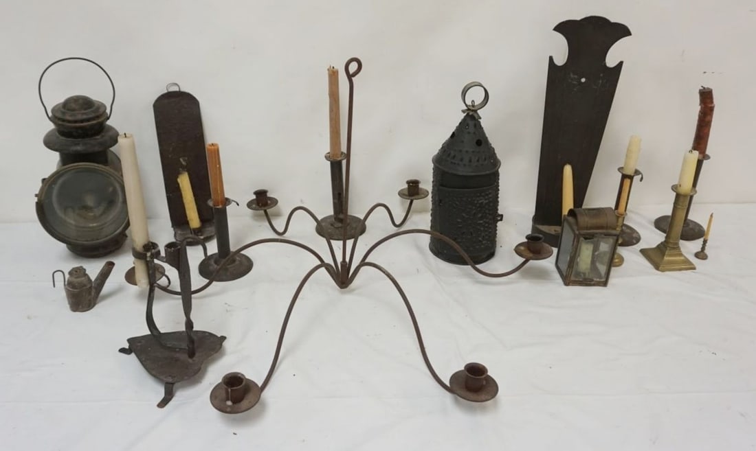 GROUP OF ASSORTED PRIMITIVE LIGHTING (1 of 4)