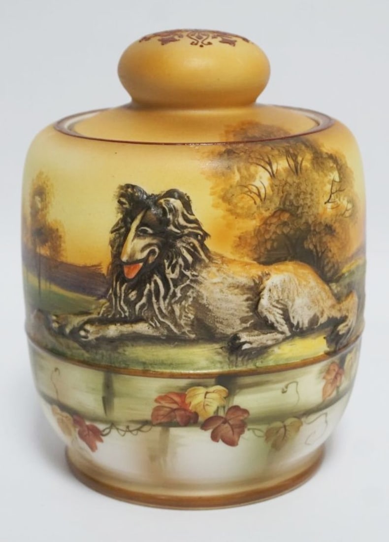 HAND PAINTED NIPPON TOBACCO JAR (1 of 7)