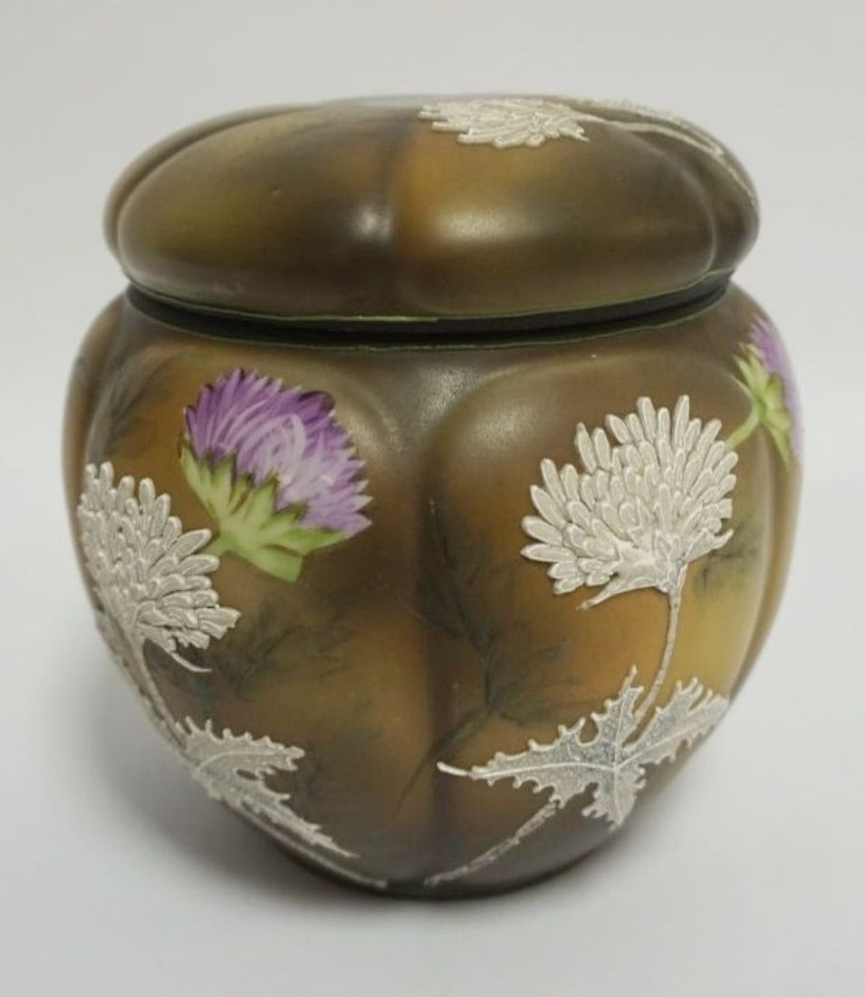 NIPPON MORIAGE RIBBED TOBACCO JAR (1 of 7)