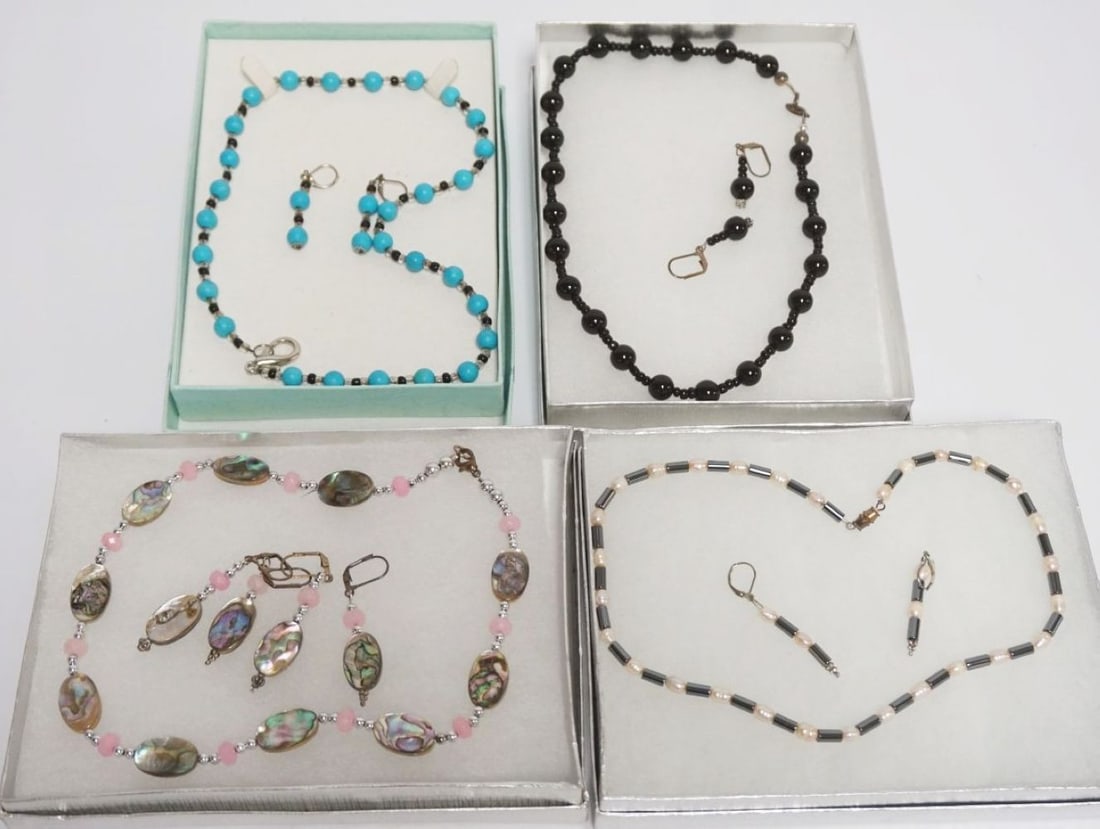 LADIES COSTUME DESIGNER NECKLACE AND EARRING SETS (1 of 3)