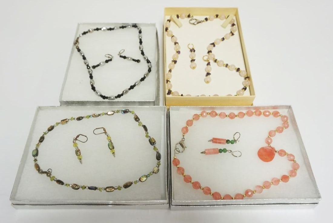 LADIES COSTUME DESIGNER NECKLACE AND EARRING SETS (1 of 3)