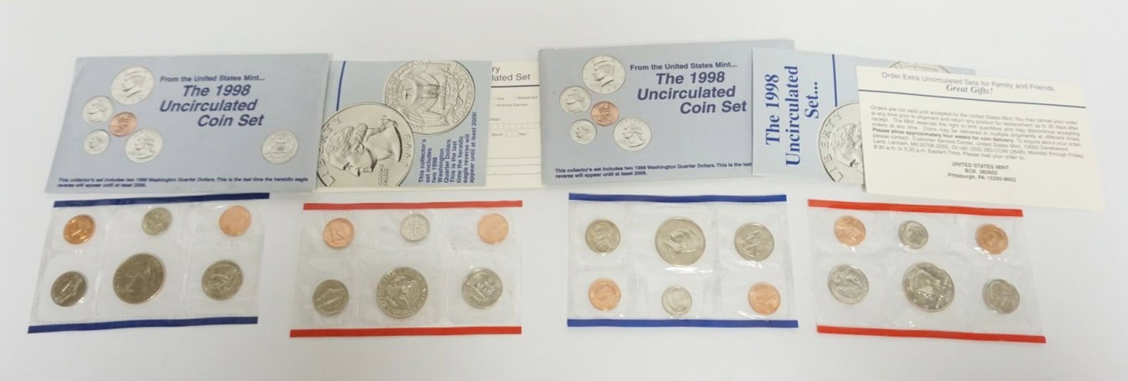 1998 UNCIRCULATED COIN SETS (1 of 3)