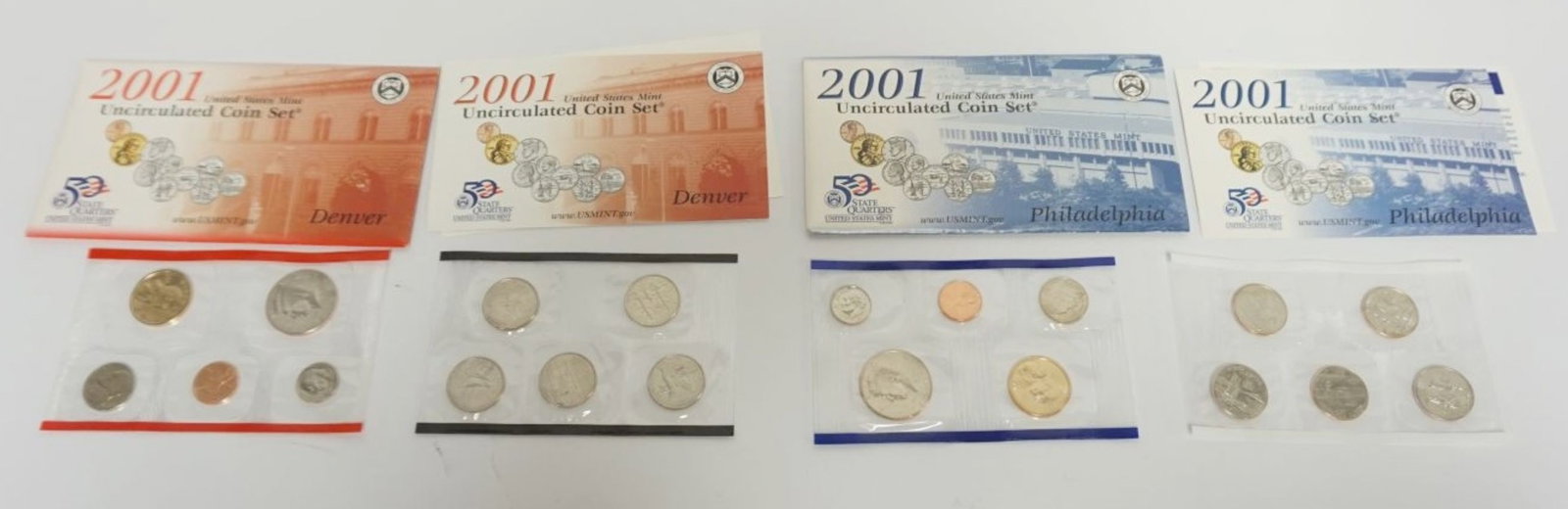 2001 UNCIRCULATED PHILADELPHIA & DENVER COIN SETS (1 of 3)