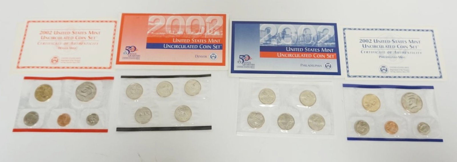 2002 UNCIRCULATED PHILADELPHIA & DENVER COIN SETS (1 of 3)