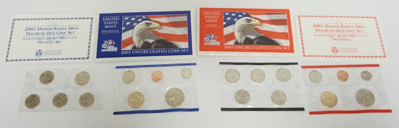 2003 UNCIRCULATED PHILADELPHIA & DENVER COIN SETS (1 of 3)