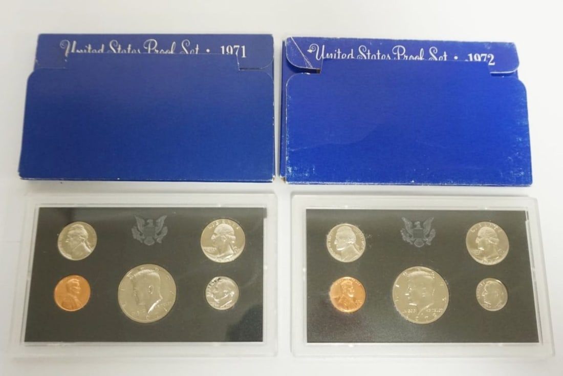 1971 & 1972 UNITED STATES PROOF SETS (1 of 2)