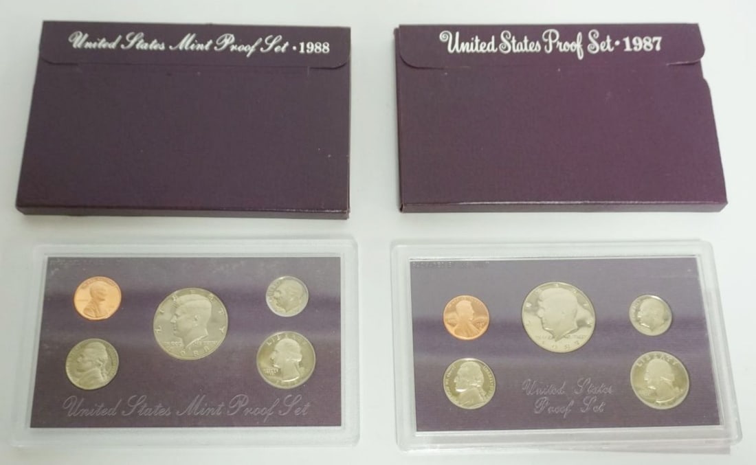 1987 & 1988 UNITED STATES PROOF SETS (1 of 2)