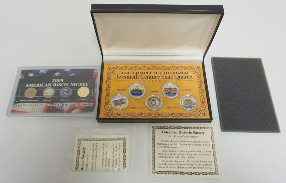 COLBRIZEL STATE QUARTERS & 2005 BISON NICKELS (1 of 3)