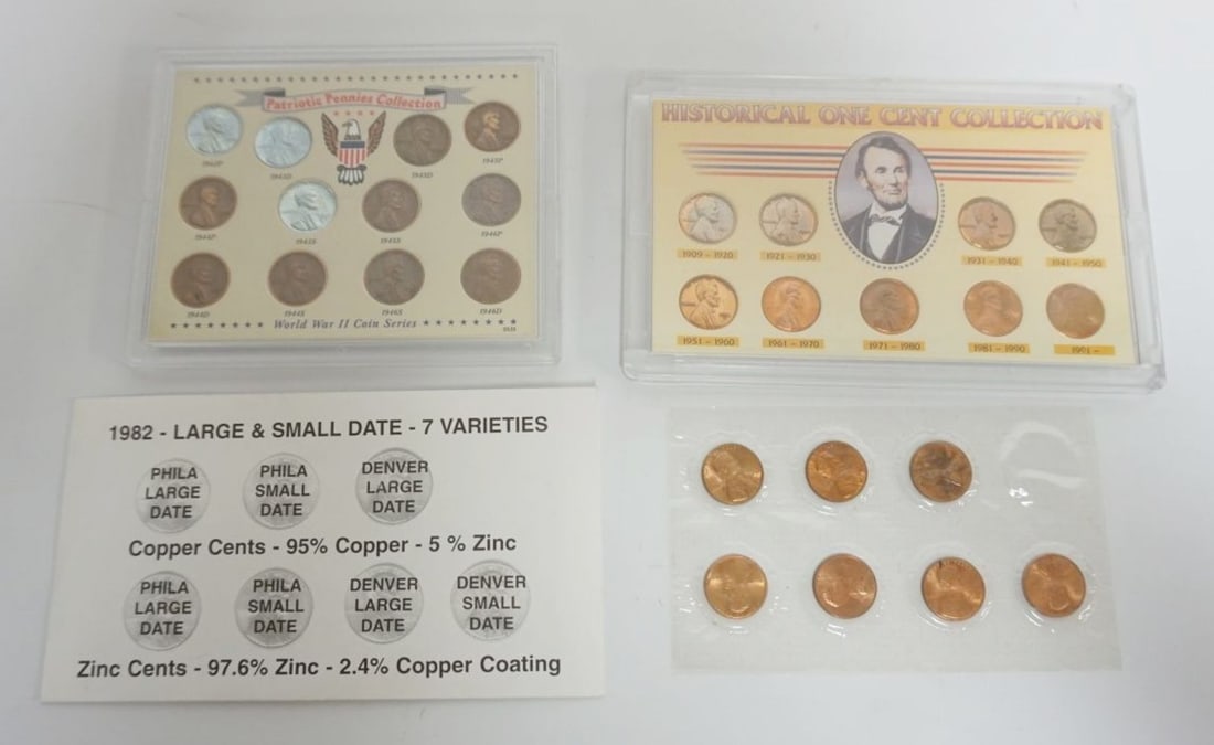 COLLECTION OF VINTAGE PENNIES: COLLECTION OF VINTAGE PENNIES INCLUDING STEEL
