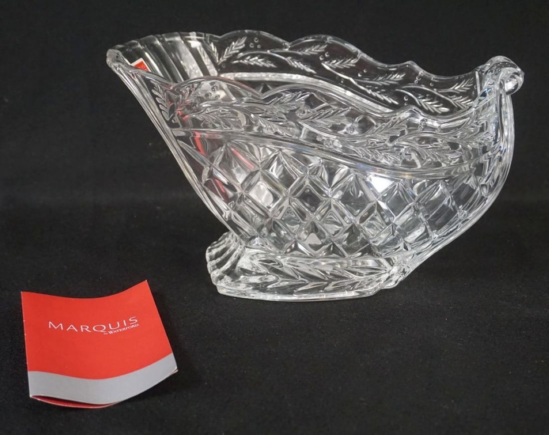 WATERFORD CRYSTAL MARQUIS *HOLIDAY SLEIGH*: WATERFORD CRYSTAL MARQUIS *HOLIDAY SLEIGH*, APPROXIMATELY 10 IN X 6 IN X 6 IN HIGH