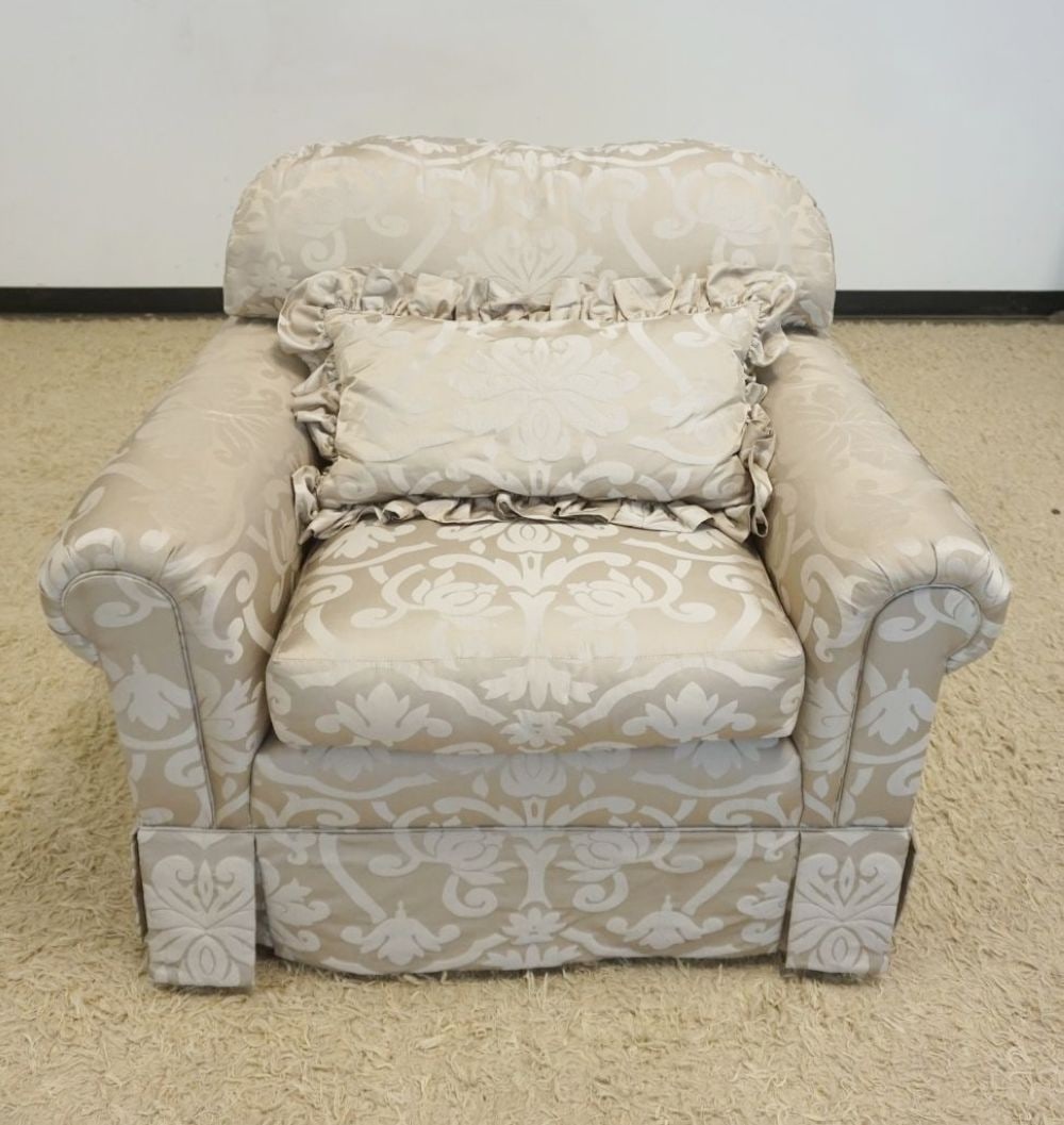 OVERSIZED UPHOLSTERED ARM CHAIR (1 of 7)