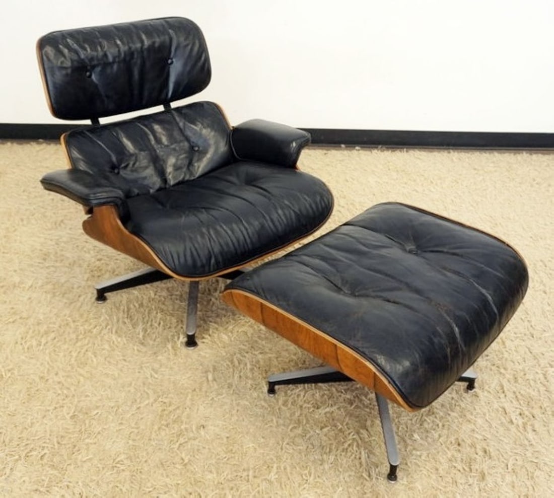 HERMAN MILLER EAMES LOUNGE CHAIR AND OTTOMAN (1 of 10)