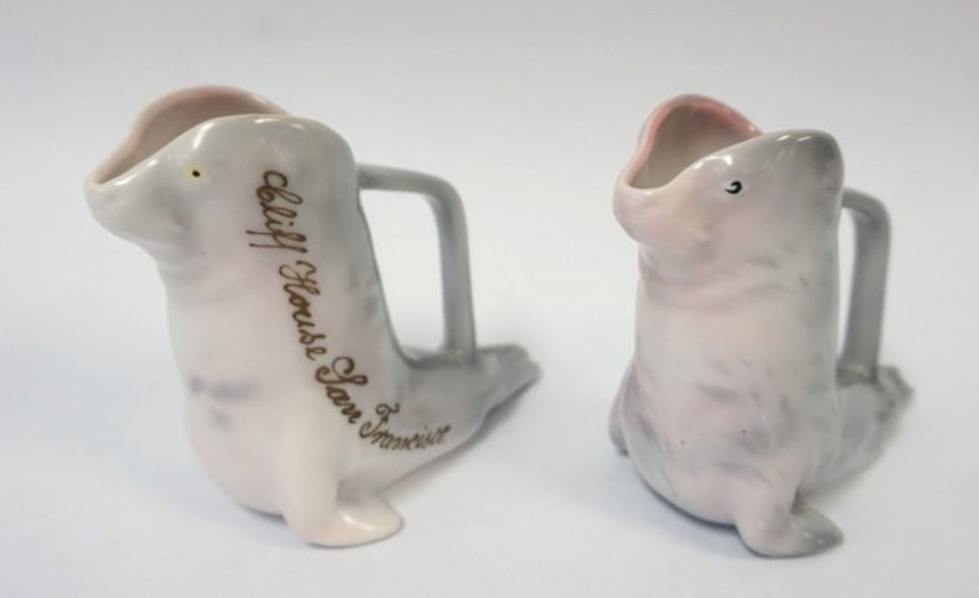 ROYAL BAYREUTH SEAL: ROYAL BAYREUTH SEAL CREAMERS, APPROXIMATELY 4 1/4 IN HIGH