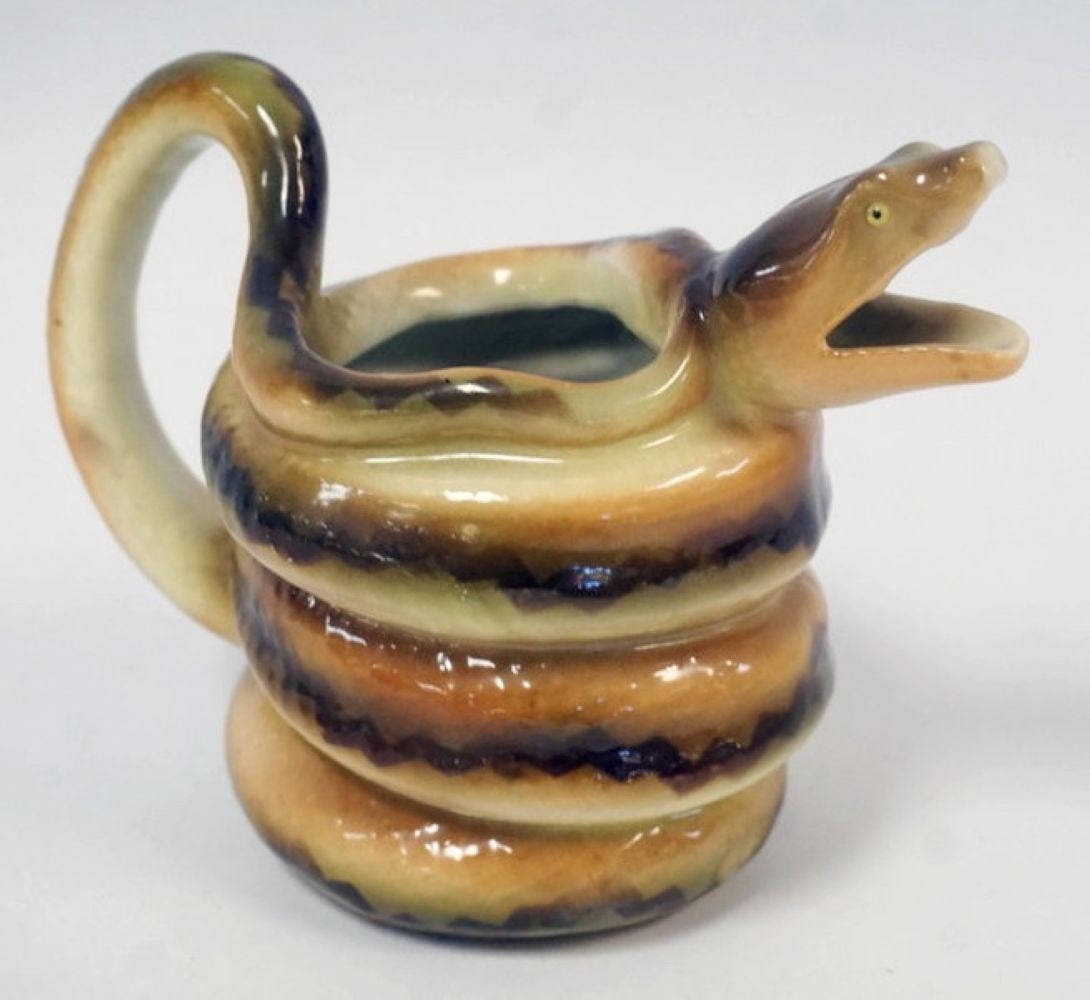 ROYAL BAYREUTH COILED SNAKE (1 of 6)