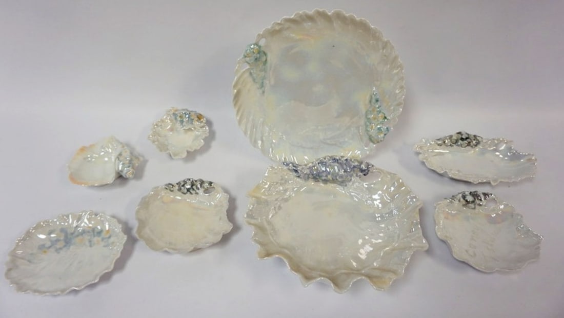 ROYAL BAYREUTH LUSTRE CONCH SHELL (1 of 5)