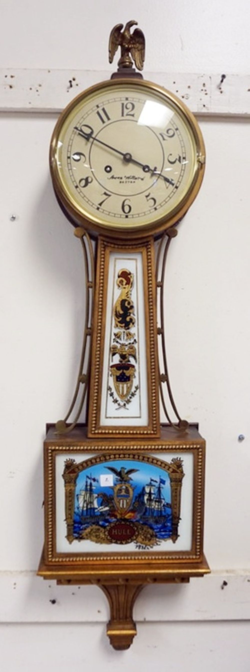 CONTEMPORARY ARON WILLARD BANJO CLOCK (1 of 3)