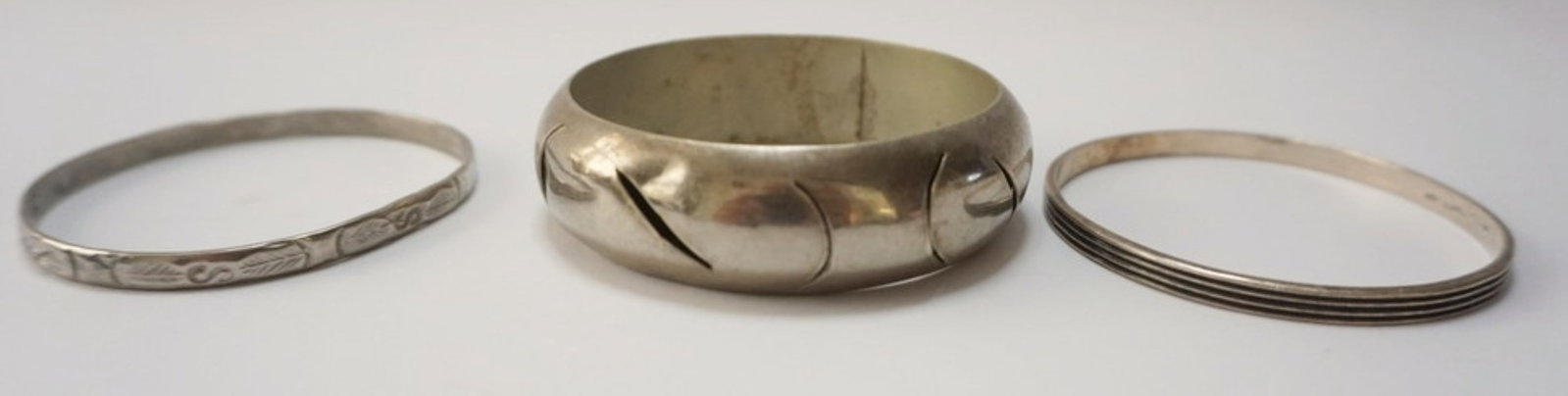 MEXICO STERLING BANGLE BRACELETS (1 of 2)