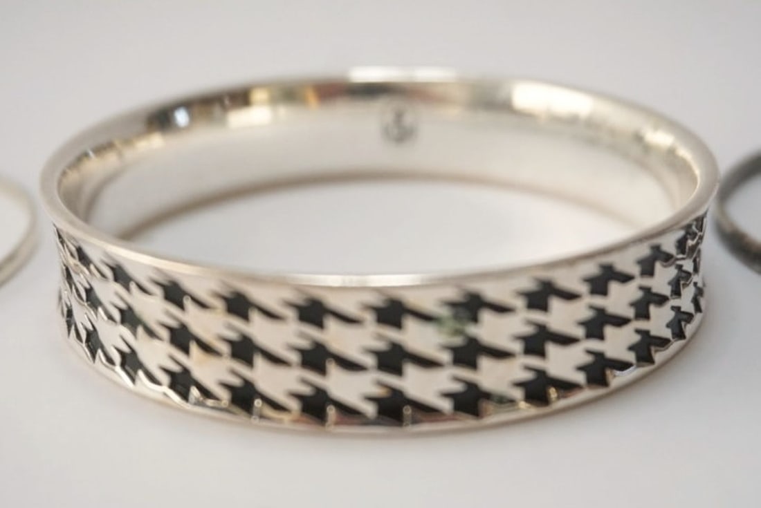 STERLING SILVER BANGLE BRACELETS - 2