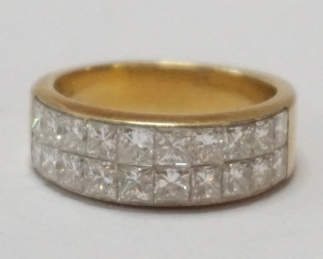 18K DIAMOND RING - 2