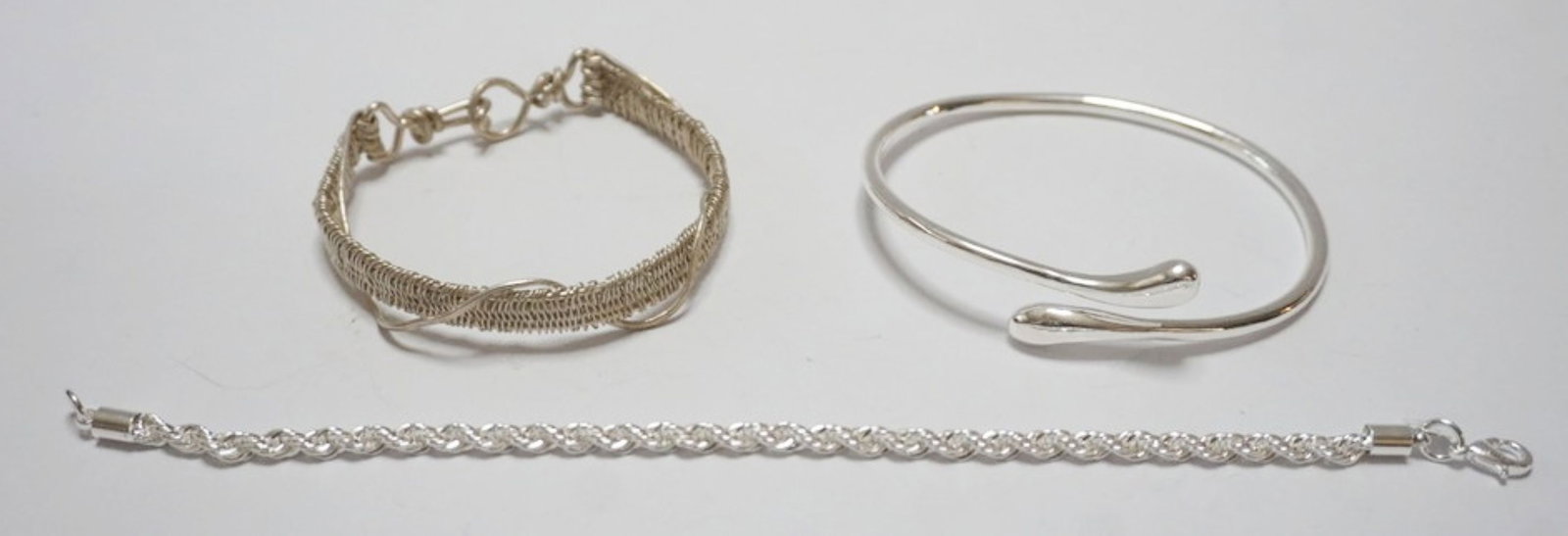 ASSORTED STERLING SILVER BRACELETS (1 of 2)