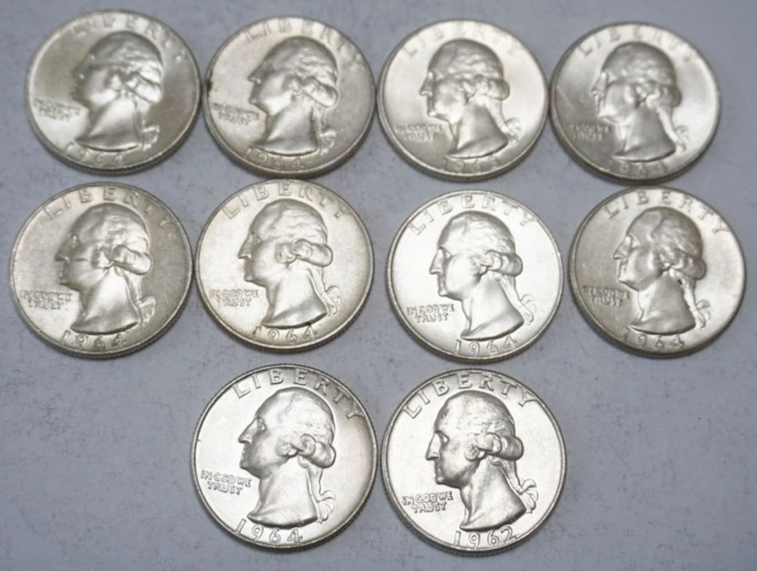 ASSORTED WASHINGTON SILVER QUARTERS (1 of 2)