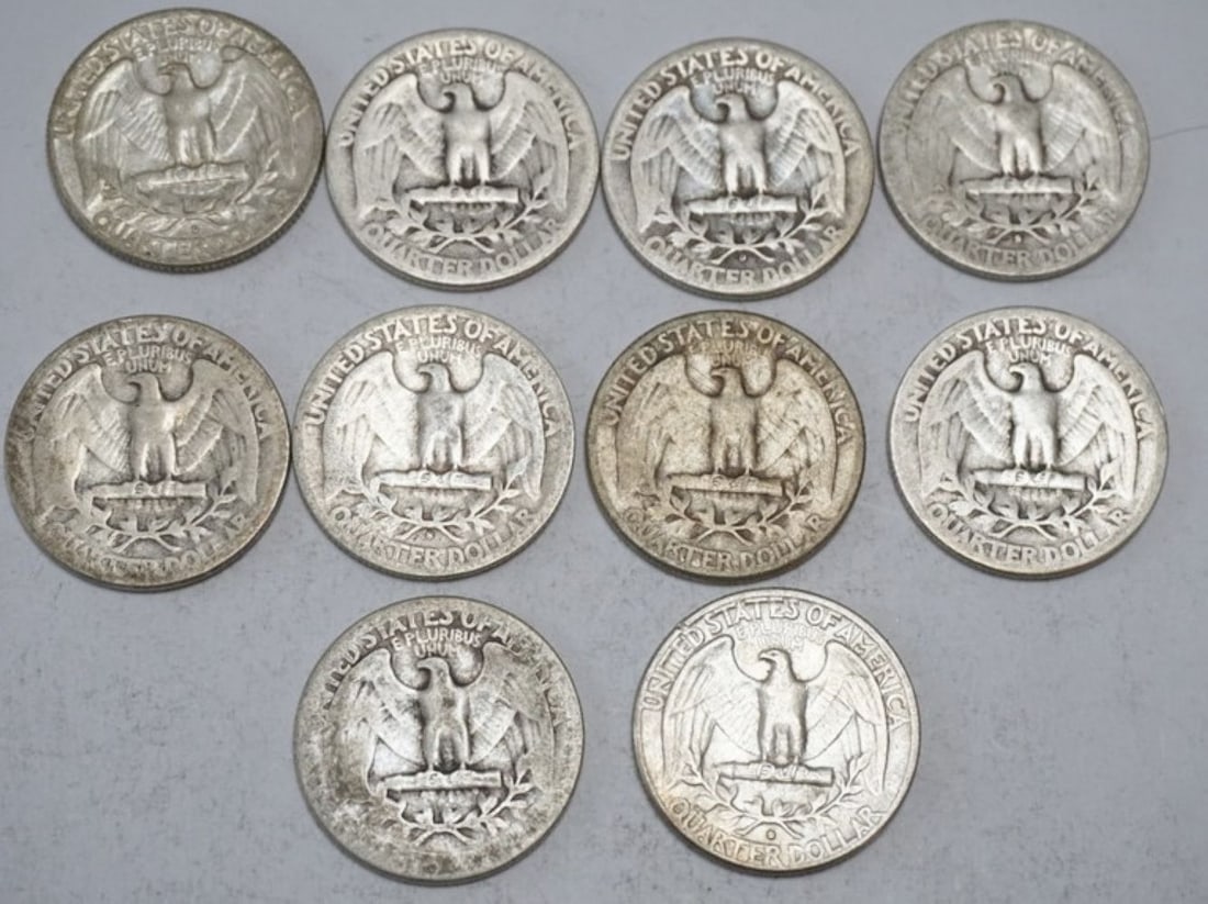 ASSORTED WASHINGTON SILVER QUARTERS - 2
