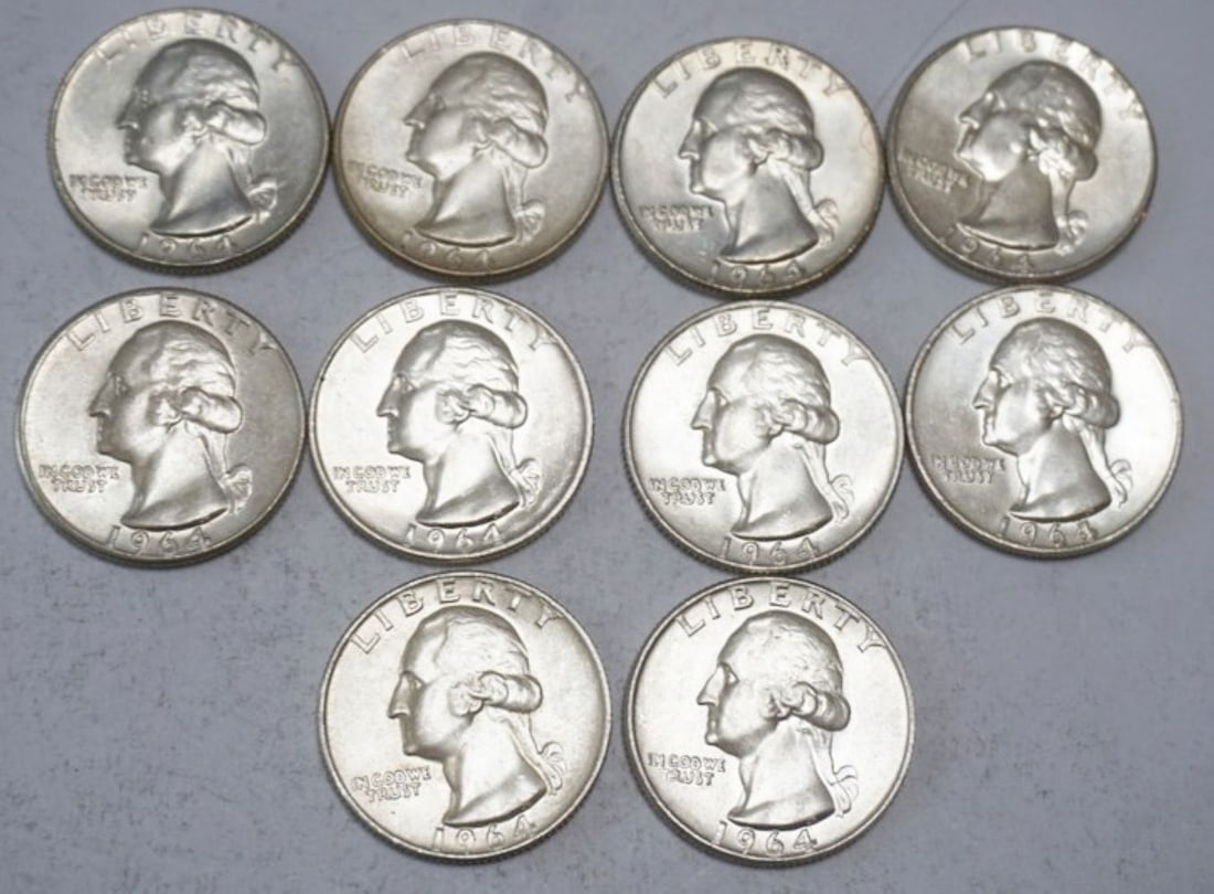 ASSORTED WASHINGTON SILVER QUARTERS (1 of 2)