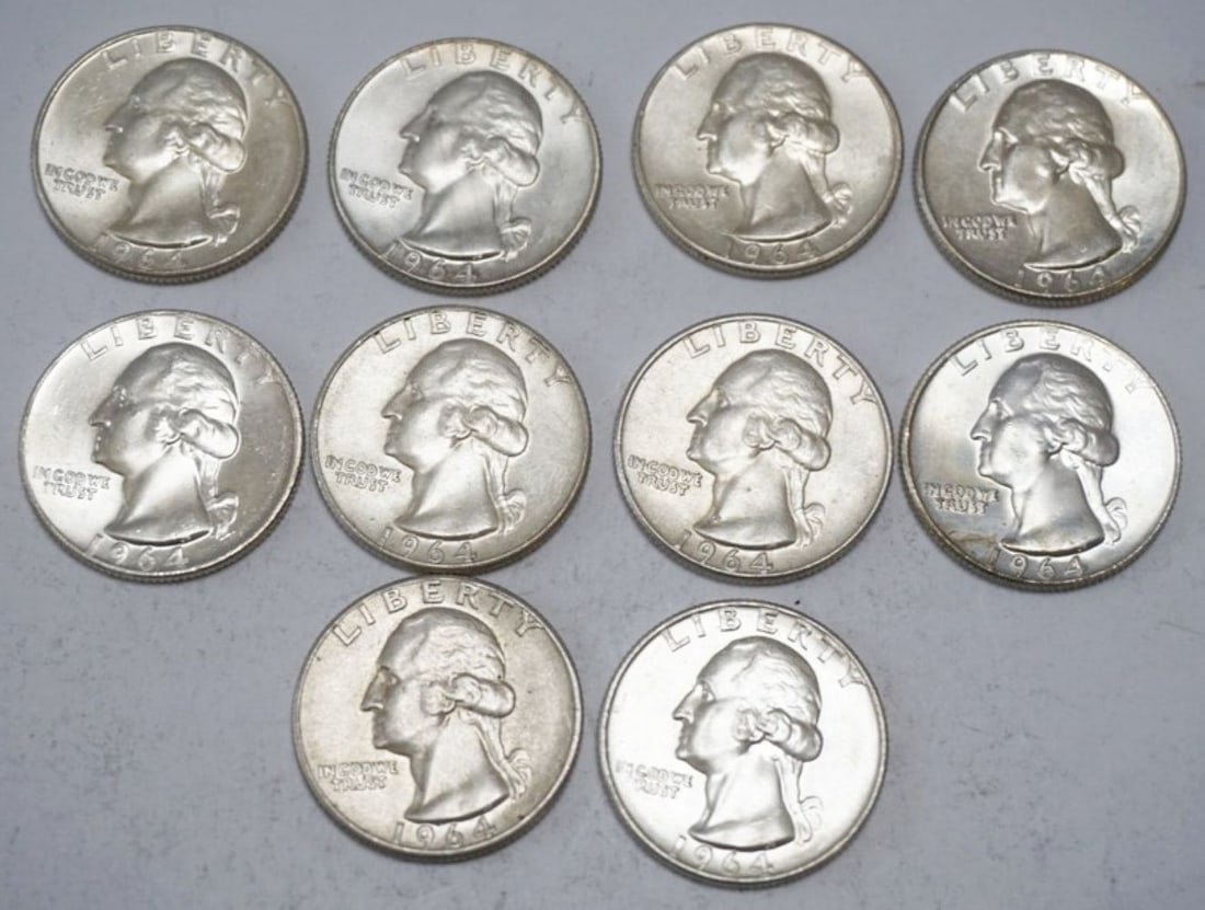 ASSORTED WASHINGTON SILVER QUARTERS (1 of 2)